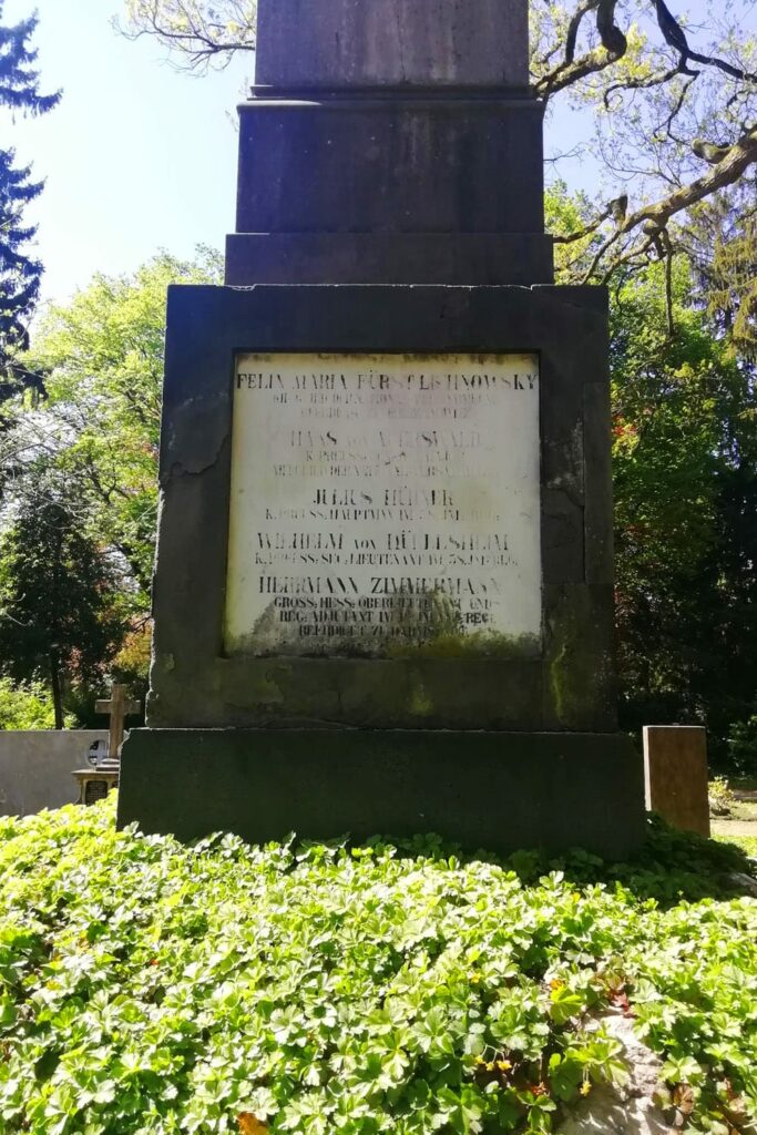Grab des Fürsten Lichnowsky, ermordet während der Septemberaufstände 1848